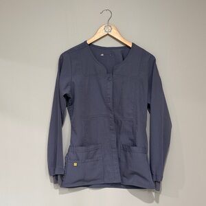 WonderWink Slate Scrub Jacket